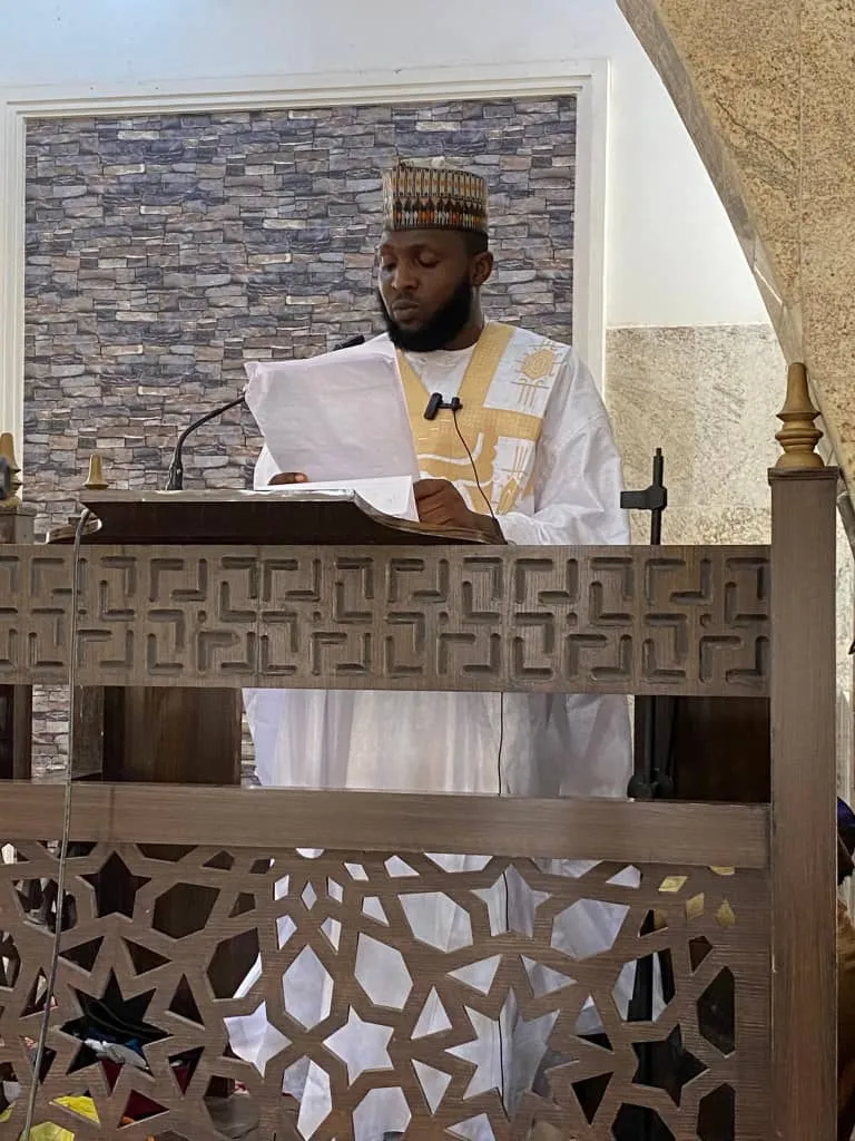 A graduate delivering a lesson to his community.